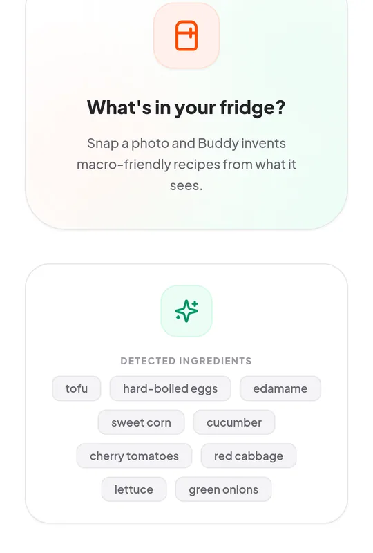Fridge Raider: Ingredients in, recipes out.